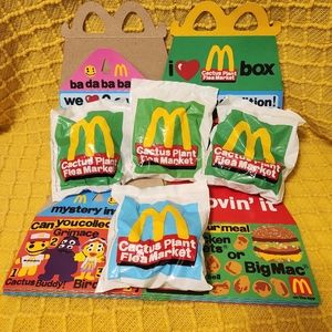 All 4 Cactus Plant Flea Market McDonalds with 4 boxes